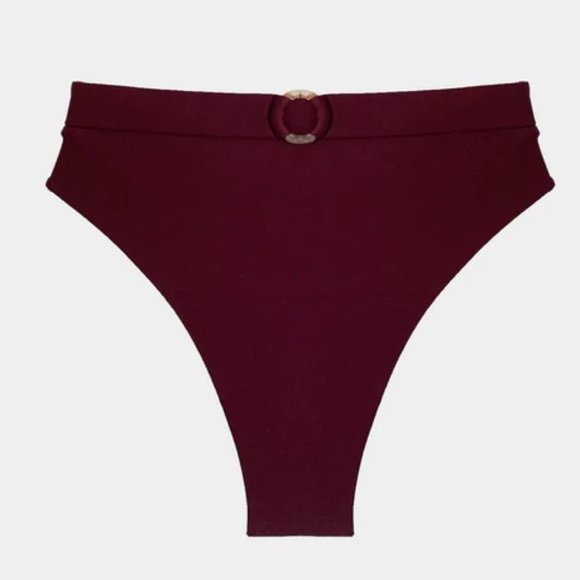 Juillet Revolve High Waisted Belted Cheeky Swim Bottoms XS LG Ashley NEW - Picture 2 of 7